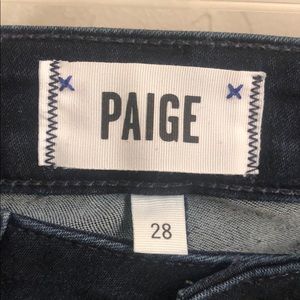Paige Bootcut Indigo dark wash jeans